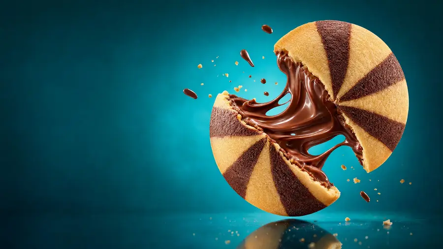 Latar — Swirled shortbread, chocolate filled